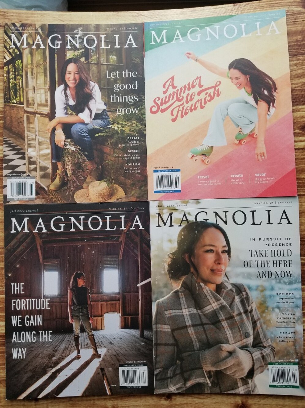 Magnolia Journal Magazine Set 22-25 2022 Joanna Gaines Chip Spring Summer Fall